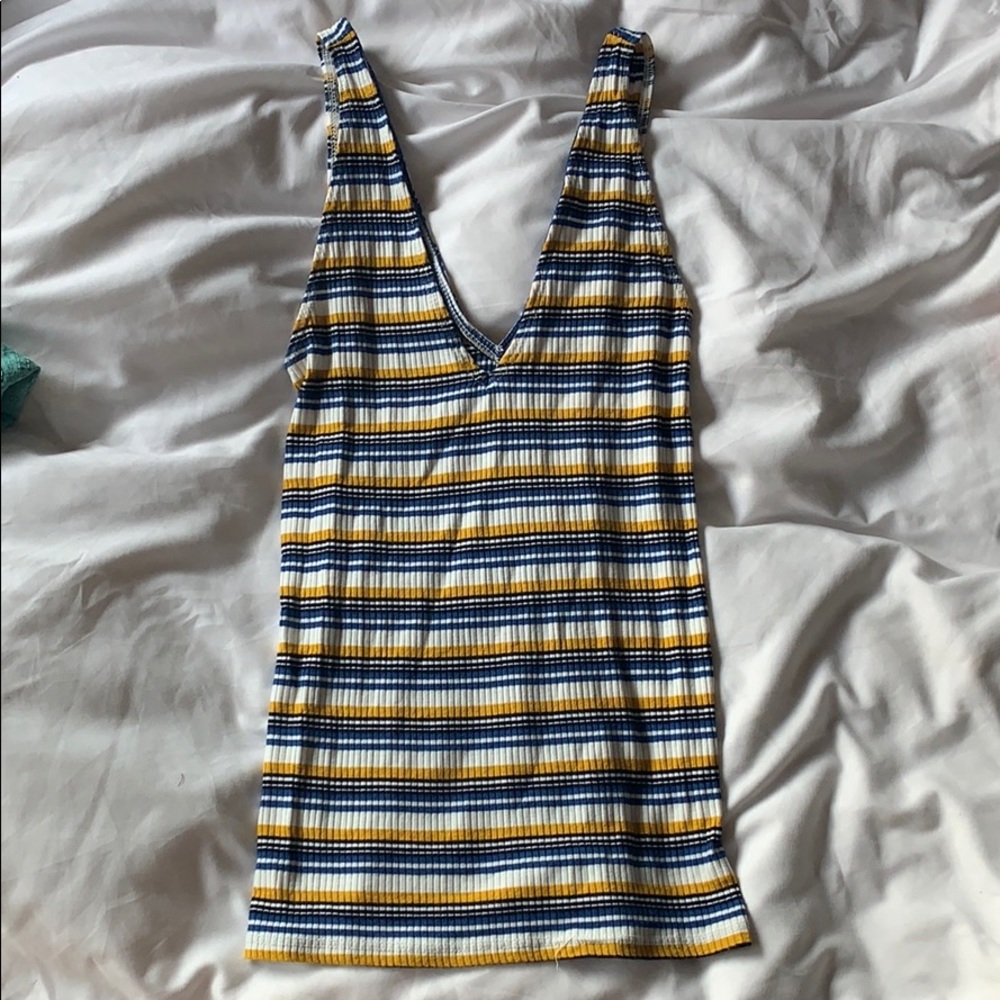 Sz XS Express One Eleven Striped Tank